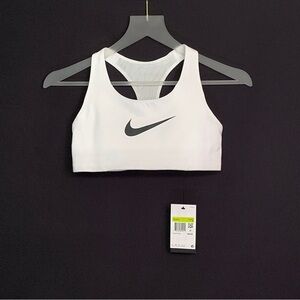NIKE Dri-FIT Victory Shape Racerback Sports Bra SMALL White - NWT